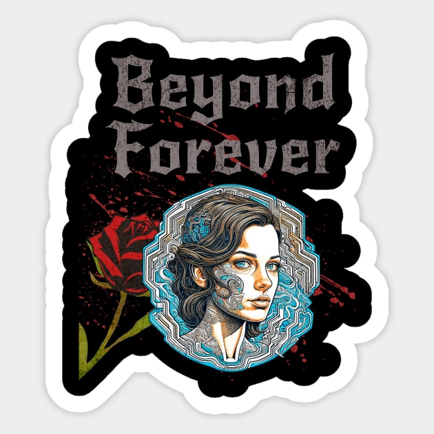 Beyond Forever Gothic Sticker by Jo Palmer